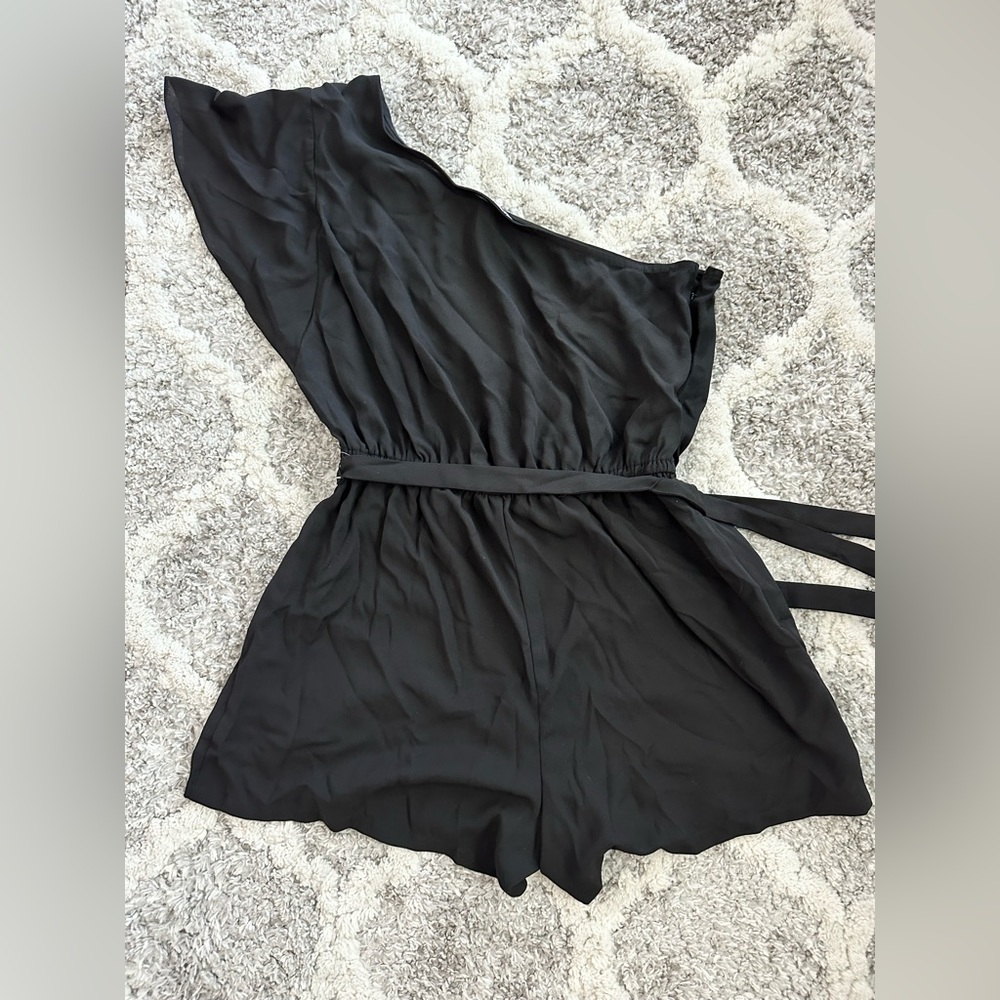 One Shoulder Romper in Medium